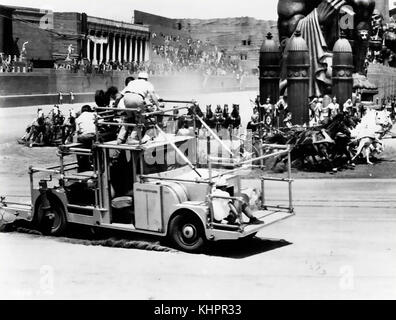 BEN-HUR 1959 MGM film - shooting the chariot race in Rome took three months. Stock Photo