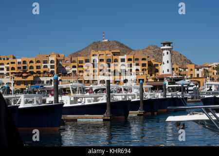 Cabo San Lucas Cruise Tender Ship Harbor Stock Photo