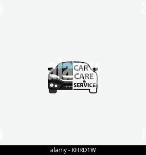 Car sign.Car service logo vector design template.Car service and maintenance concept.Vector illustration. Stock Vector