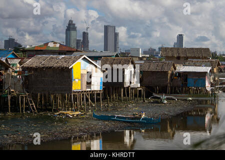 Houses on stilts Filipino Badjao tribal village Siasi Island Sulu Stock ...