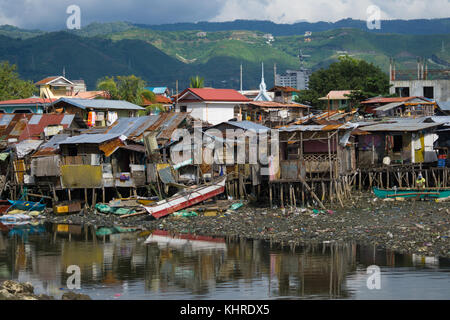 Houses on stilts Filipino Badjao tribal village Siasi Island Sulu Stock ...