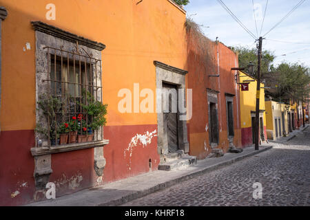 mexican street details in San Miguel de Allende Stock Photo