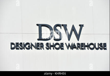 DSW Designer Shoe Warehouse at Bellis Fair mall in Bellingham, Washington. Stock Photo