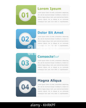 Infographic design elements with place for titles and numbers, vector ...