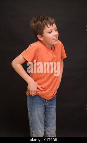 Little boy in pose Stock Photos and Images | agefotostock