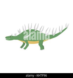 Kentrosaurus icon. Cartoon illustration of kentrosaurus icon for web Stock Vector