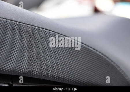 Close up of black plastic pipes with diminishing perspective Stock Photo
