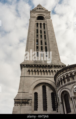 The bell tower of the Sacre Couer Basilica in Paris, France Stock Photo