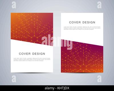 Abstract hexagonal technology design cover decoration background. You ...