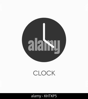 Clock icon vector. Stock Vector