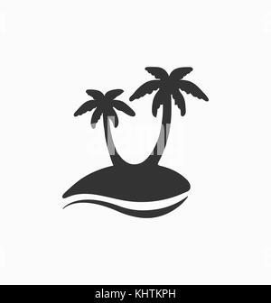 Palm tree icon vector. Stock Vector