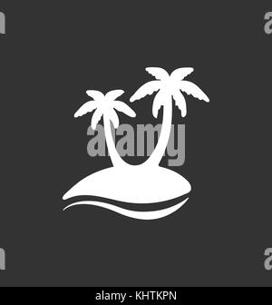 Palm tree icon vector. Stock Vector