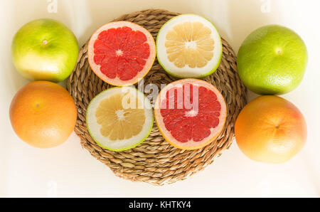 Healthy Grapefruits / different species Stock Photo