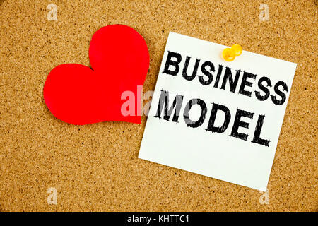 Conceptual hand writing text caption inspiration showing Business Model concept for Digital Marketing Management Strategy and Love written on sticky n Stock Photo