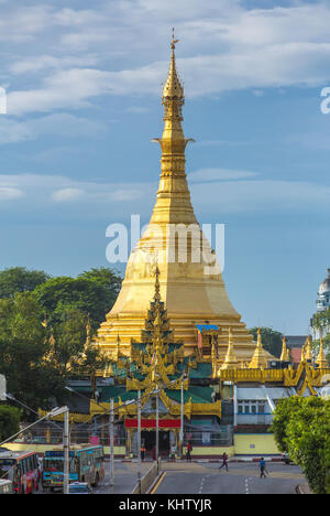 Sule pagoda in Yangon, Myanmar Stock Photo