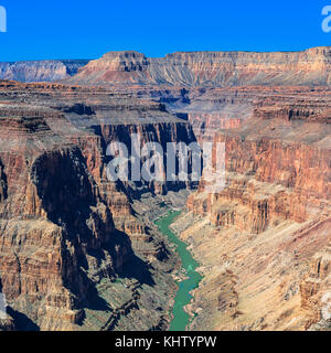 colorado river in the fishtail rapids area of grand canyon national park, arizona Stock Photo