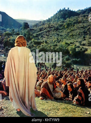 BEN-HUR 1959 MGM film with Claude Heater as Christ delivering the Sermon on the Mount Stock Photo