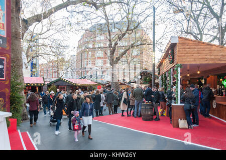 Christmas in Leicester Square festival, Leicester Square, West End, City of Westminster, Greater London, England, United Kingdom Stock Photo