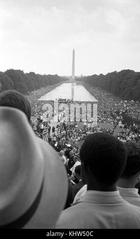 Photograph taken during a Civil Rights March on Washington. Dated 20th Century Stock Photo