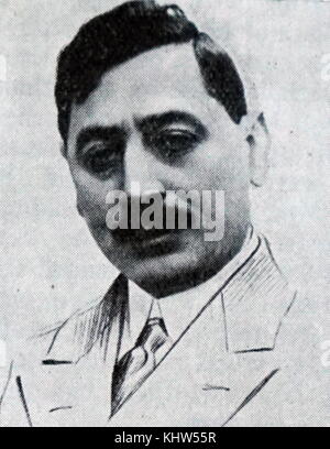 Photographic portrait of Sholem Asch (1880-1957) a Polish-Jewish novelist, dramatist, and essayist. Dated 20th Century Stock Photo