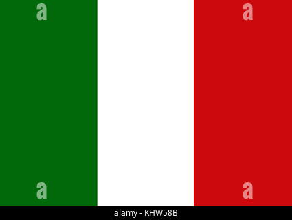 Illustration depicting the National flag of Italy. Dated 20th Century Stock Photo