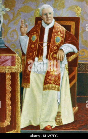 Photographic portrait of Pope Pius X (1835-1914). Dated 20th Century Stock Photo