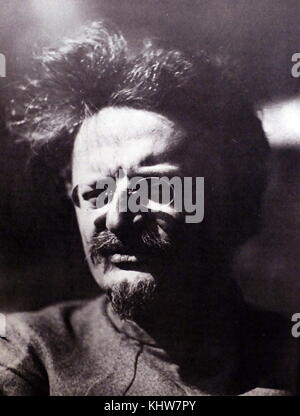 Photographic portrait of Leon Trotsky (1879-1940) a Marxist revolutionary, theorist, and Soviet politician. Dated 20th Century Stock Photo