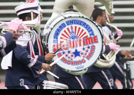 Washington, District of Columbia, USA. 2nd Oct, 2015. The Howard University 'Showtime' Marching Band performs in Washington, DC Credit: Alex Edelman/ZUMA Wire/Alamy Live News Stock Photo