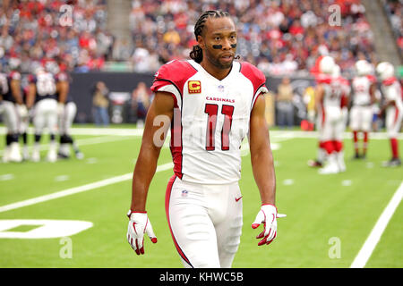 Arizona Cardinals wide receiver Larry Fitzgerald walks off the field after  turning the ball over on downs in their game against the Seattle Seahawks  on Sunday October 24, 2010 at Qwest Field