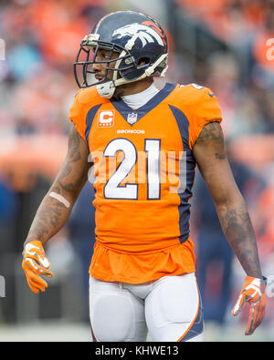 Denver, Colorado, USA. 19th Nov, 2017. Bengals WR A.J. GREEN, left ...