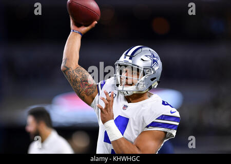 Dallas Cowboys vs. Arizona Cardinals . NFL Game. American Football League  match. Silhouette of professional player celebrate touch down. Screen in  bac Stock Photo - Alamy