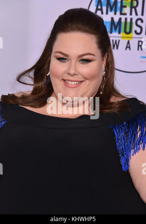 Los Angeles, USA. 19th Nov, 2017. Chrissy Metz 122 arrives at the 2017 American Music Awards at Microsoft Theater on November 19, 2017 in Los Angeles, California Credit: Tsuni / USA/Alamy Live News Stock Photo