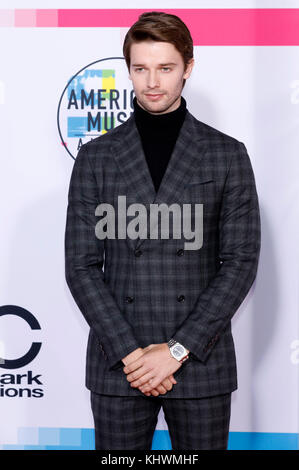 Los Angeles, USA. 19th Nov, 2017. Patrick Schwarzenegger attends the 2017 American Music Awards at Microsoft Theater on November 19, 2017 in Los Angeles, California. Credit: Geisler-Fotopress/Alamy Live News Stock Photo