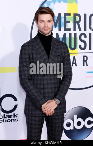 Los Angeles, USA. 19th Nov, 2017. Patrick Schwarzenegger attends the 2017 American Music Awards at Microsoft Theater on November 19, 2017 in Los Angeles, California. Credit: Geisler-Fotopress/Alamy Live News Stock Photo