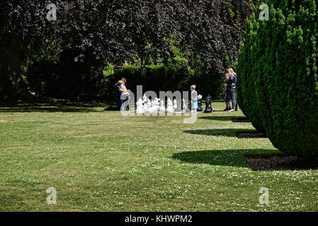 Lotherton Hall is a Beautiful Country House and Garden near Leeds in West Yorkshire that is not National Trust Stock Photo