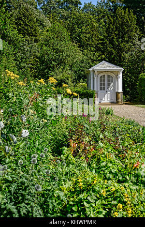 Summerhouse at Lotherton Hall a Beautiful Country House and Garden near Leeds in West Yorkshire that is not National Trust Stock Photo