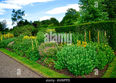 Lotherton Hall is a Beautiful Country House and Garden near Leeds in West Yorkshire that is not National Trust Stock Photo