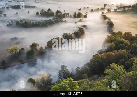 On the banks of the river Adda ,Airuno, province of Lecco, Italy Stock Photo