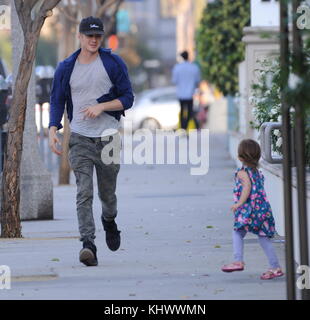 Hayden Christensen takes his daughter Briar Rose to Five Guys after visiting the park and meeting with his ex wife Rachel Bilson  Featuring: Hayden Christensen, Briar Rose Where: Los Angeles, California, United States When: 20 Oct 2017 Credit: WENN.com Stock Photo