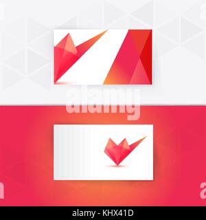 Abstract blank name card template for business artwork. eps 10 Stock Vector