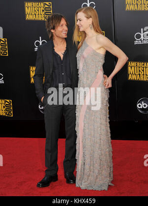 Keith Urban and Nicole Kidman 2009 American Music Awards - Arrivals ...