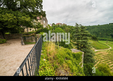 Chateau Chalon, Jura, Franche-Comte, France, Europe. Stock Photo