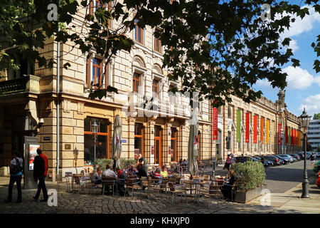 Europe, Germany, Saxony, Dresden, The new Town, The Hauffstrasse avenue Stock Photo