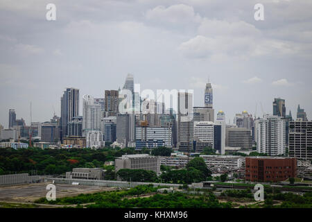 Bangkok, Thailand - Jun 18, 2017. Cityscape of Bangkok, Thailand. Bangkok is the economic centre of Thailand and the heart of the country investment a Stock Photo