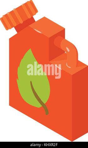 Canister icon, isometric style Stock Vector