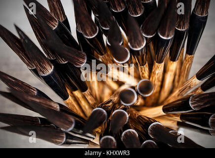 group of chinese brushes, xian Stock Photo