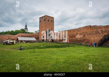Gothic castle of the Masovian Dukes located in Czersk village, Masovian Voivodeship in Poland Stock Photo