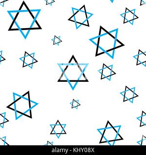 Star of David pattern seamless flat style for web vector illustration Stock Vector