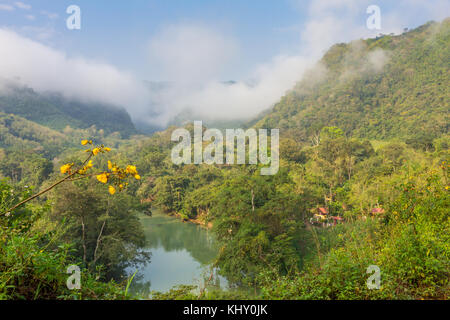 Cahabon River | Semuc Champey | Guatemala Stock Photo