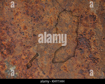 map of palestine on rusty metal Stock Photo - Alamy